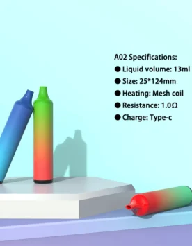 A02 13ml high-capacity rechargeable cylinder vape pen. Professional OEM manufacturing by GG-Vape.