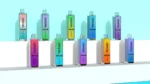 Premium crystal clear vape casing with colorful inner tube. 10ml capacity and 1.0 ohm mesh coil. Global wholesale supplier.