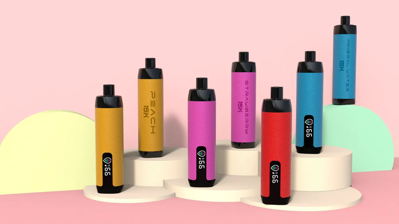 Ergonomic round DTL disposable vape with 16ml capacity. Global wholesale hardware supplier.