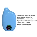 Private Mold Disposable Vape – 15m -blue